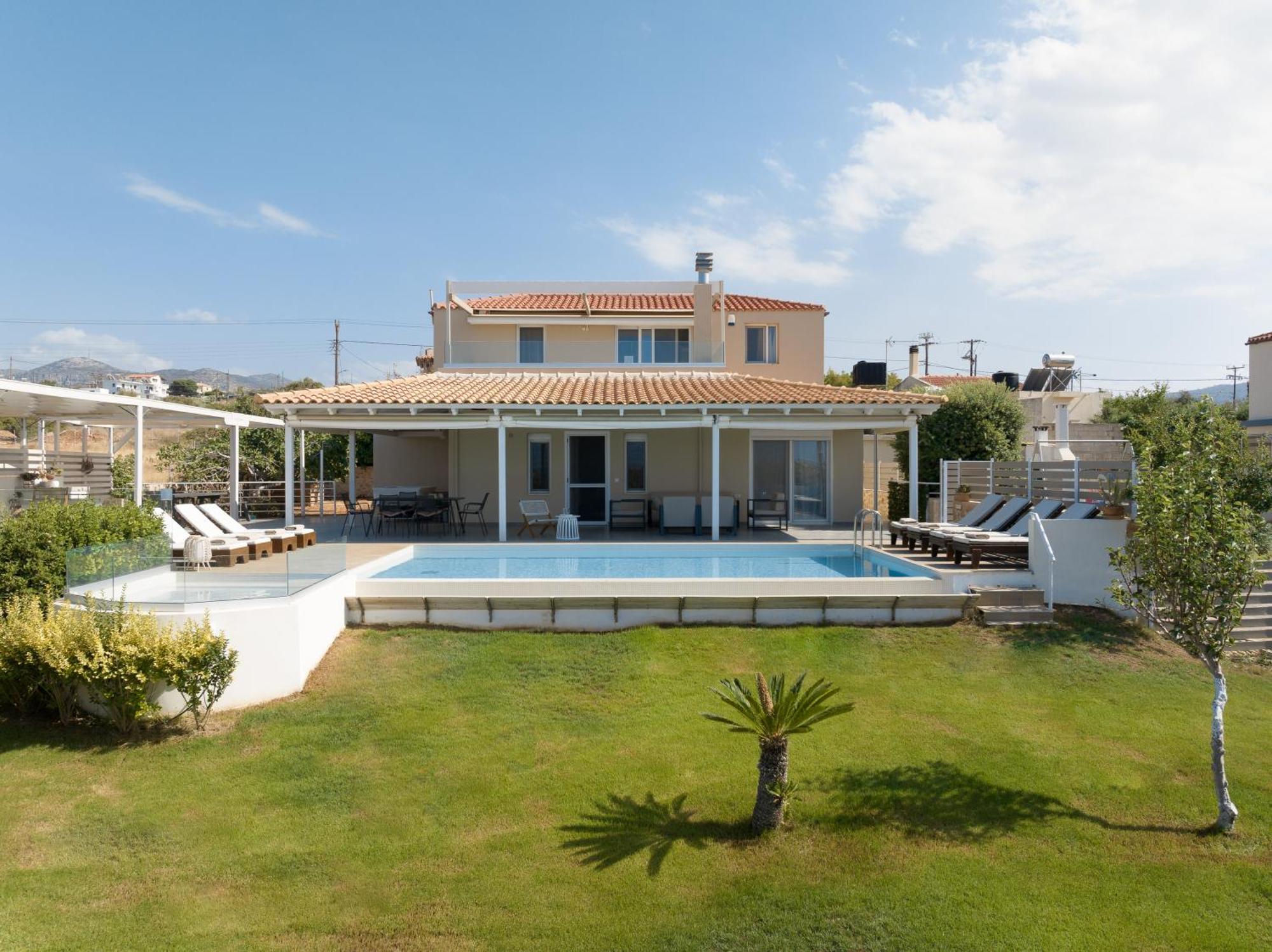 Alba Bianca Villa, Family Retreat With Heated Pool By Thinkvilla Hersonissos  Exterior photo
